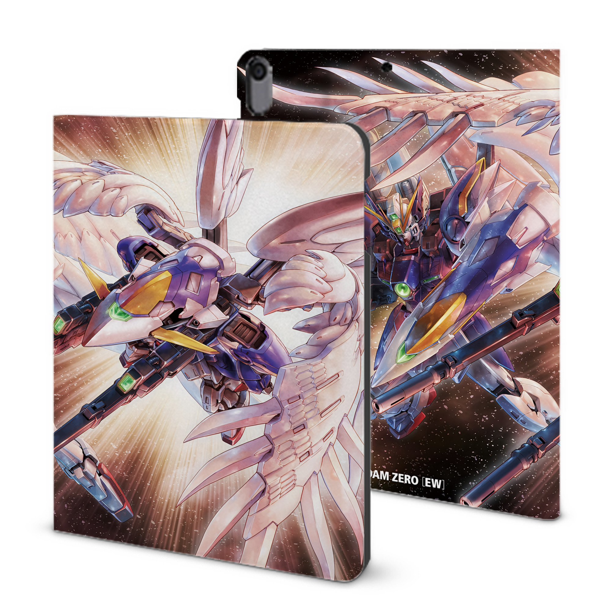 （画像用） 機動戦士ガンダム Mobile Suit Gundam IPad ケース ブック型 PUレザー TPU 耐衝撃 軽量 薄型 ペン収納なし 全面保護 IPad 各モデル対応